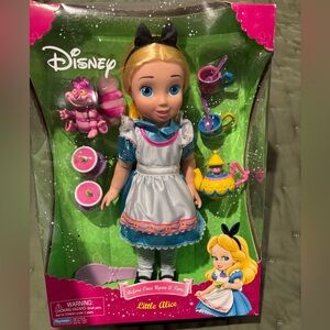 Vintage Disney Alice Doll with Tea Party Set